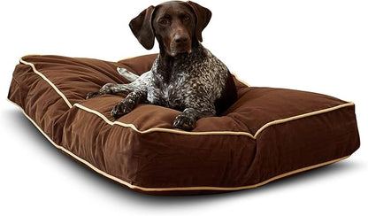 Buster Reversible Rectangle Pillow Style Dog Bed (42 x 30 in.)