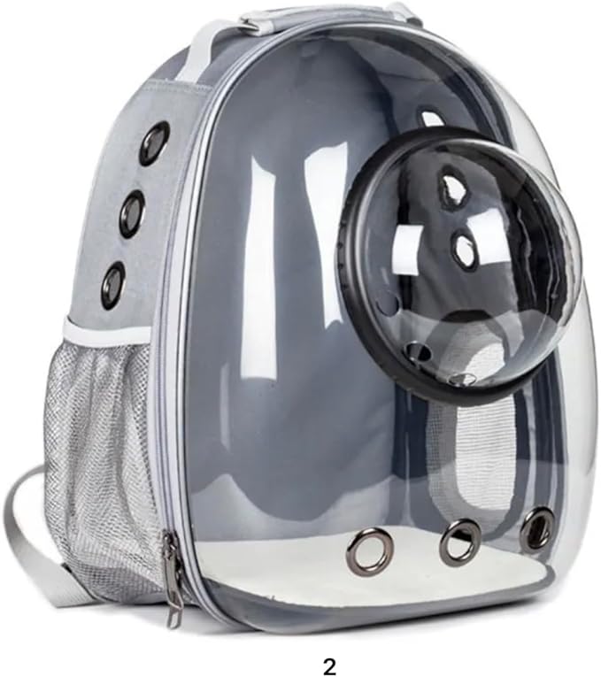 Puppy cat Backpack Bubble, cat Carrier, pet Backpack Carriers, Bubble Space Capsule Kitten cat Puppies Weight About 16.5 lb, Designed for Travel, Camping,Outdoor (Grey)