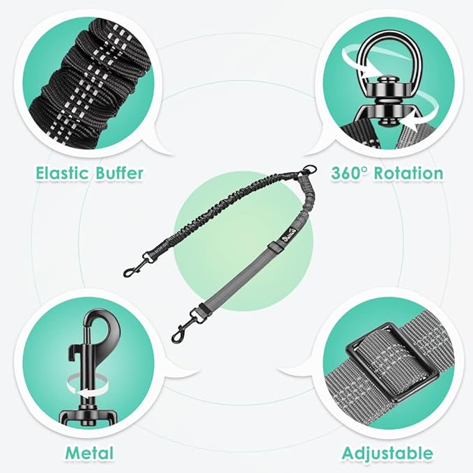 Two Dog Lead 2 in 1 Upgraded