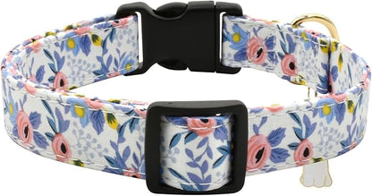 Flower Patterns Dog Collar with Accessories