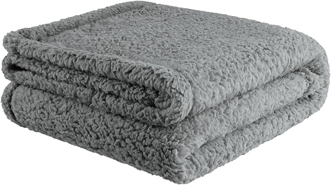 furrybaby Dog Blanket Soft Dog Blankets for Large Dogs Puppy Essentials Washable Sherpa Fleece Cat Blanket 32x40 Inches for Bed Furniture Couch Sofa (Medium