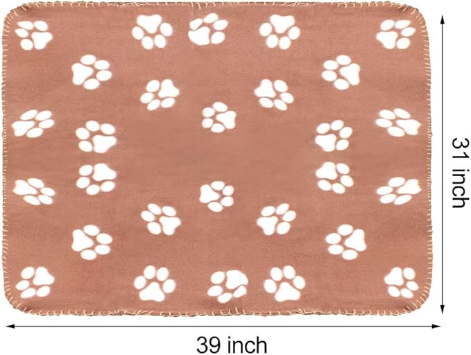 Comsmart Warm Paw Print Blanket/Bed Cover for Dogs and Cats