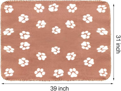 Comsmart Warm Paw Print Blanket/Bed Cover for Dogs and Cats