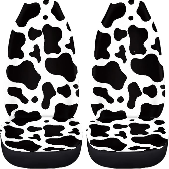 Cow Printed Car Seat Cover for Women Men
