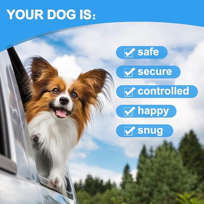 Dog Seat Belt Harness for Car 2pcs Dog (2 Pack 24 inch/60