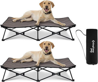 KingCamp Foldable Raised Dog Bed 27.6 in 12.2 in 5.7 in 110 lbs