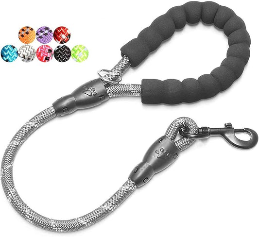 BAAPET 2/4/5/6 FT Dog Leash with Comfortable Padded Handle and Highly Reflective Threads for Small Medium and Large Dogs (2FT-1/2''