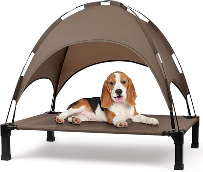 Heeyoo Elevated Dog Bed with Canopy