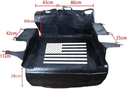 Rear Cargo Pet Seat Proof Covers Dog Seat 2007-2018 Jeep 2018-2024 Jeep 4-Door 600D