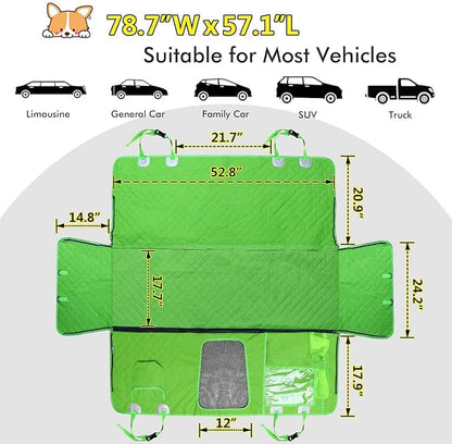 Large Dog Car Seat Cover for Back Seat CWLSGU4