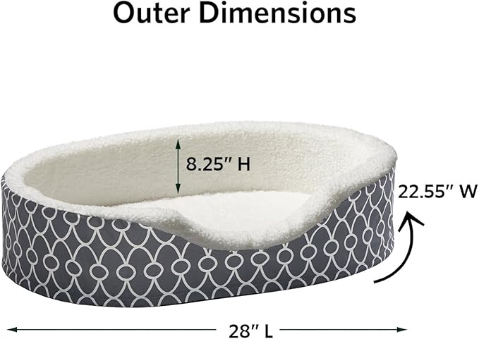 MidWest Homes for Pets Orthoperdic Egg-Crate Nesting Pet Bed w/ Teflon Fabric Protector