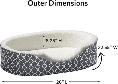 MidWest Homes for Pets Orthoperdic Egg-Crate Nesting Pet Bed w/ Teflon Fabric Protector
