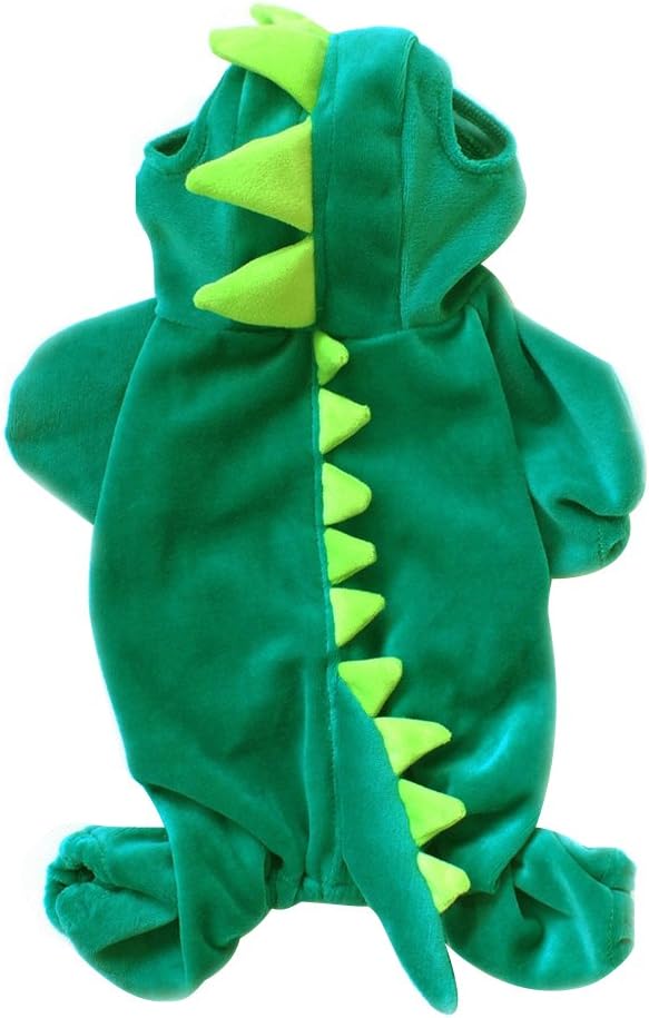 NACOCO Dog Dinosaur Design Costume Green Pet Clothes for Medium & Large Dog (Green, M)