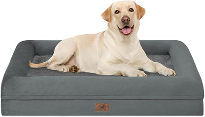 Orthopedic Washable Large Dog Bed: XLarge Dog Bed Bolster Waterproof