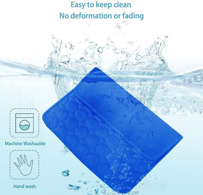 MICROCOSMOS Summer Cooling Mat & Sleeping Pad- Water Absorption Top 19" x 15")