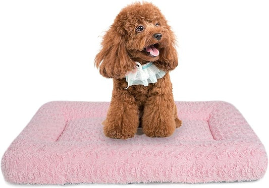 Dog Beds Crate Pad for Medium (23"x18"Pink)