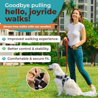 Joyride Harness 2.0 - The Original Side Ring No Pull Dog Harness - No Choke, Escape Proof, Reflective, 3 Leash Clips, Quick Fit Pet Vest - Easy Walks & Training - for Small, Medium & Large Dogs