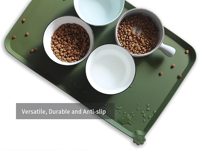 Hoki Found L Silicone Pet Food Mats Tray