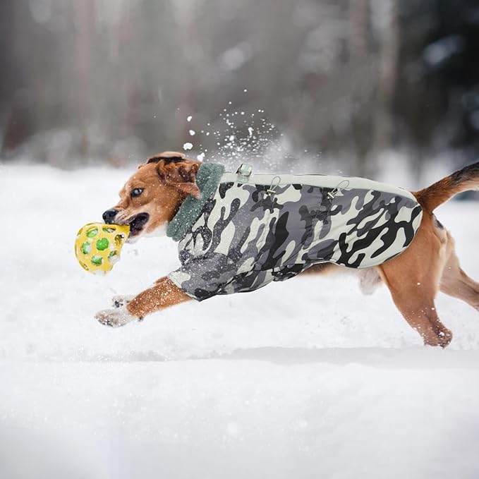 IDOMIK Warm Dog Coats with Harness