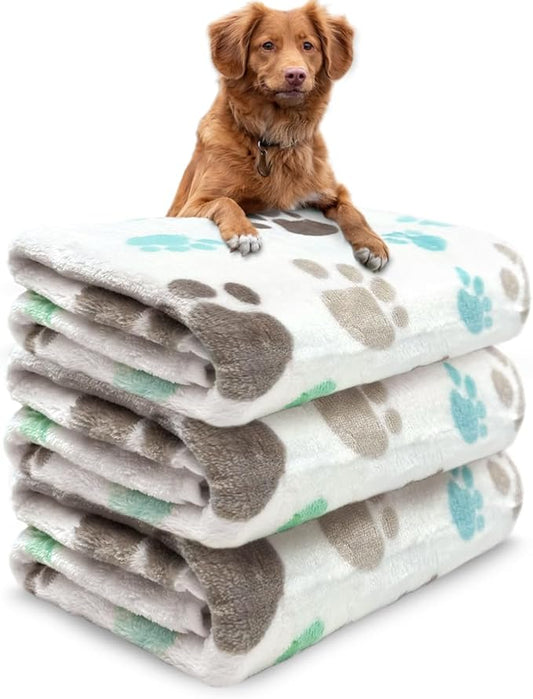 Dog Blankets Washable 3 Pack 41" x 31", Fuzzy 41 in 31 in