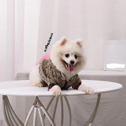 Dog Hoodie Luxury Dog Clothes Winter Dog Jacket