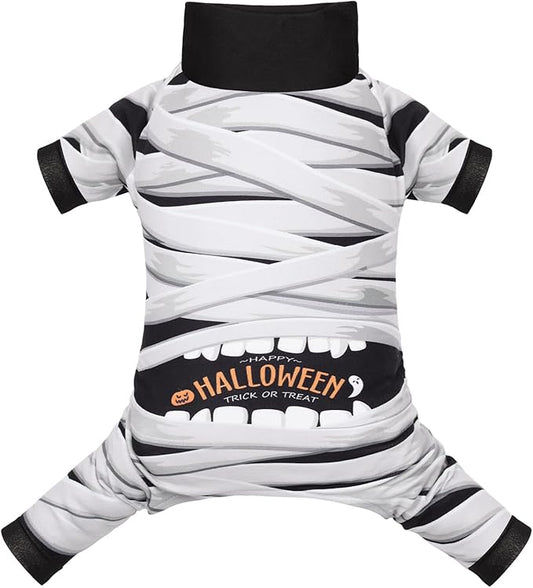 CuteBone Turtleneck Dog Pajamas Pet Clothes Thermal Dralon Onesie Cashmere High-Necked Puppy Pjs Coat GP04XS