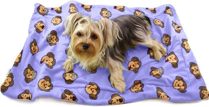 Klippo Dog/Puppy Silly Monkey Ultra-Plush Blanket ONE Size (Lavender)