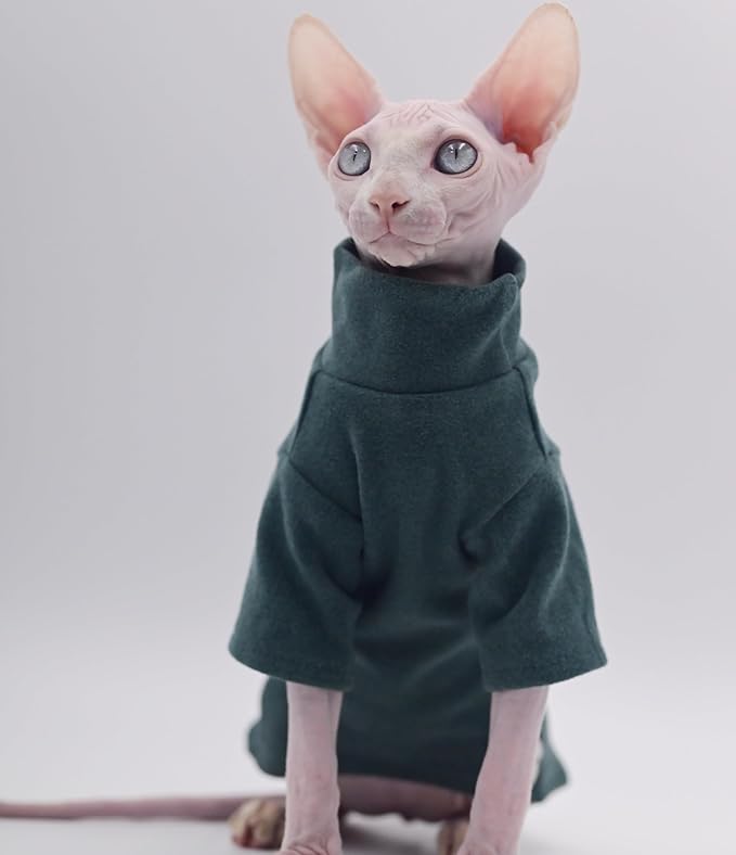 DUOMASUMI Sphynx Cat Clothes Self-Heating Warm Thermal Underwear Hairless Cat Clothes for Sphynx