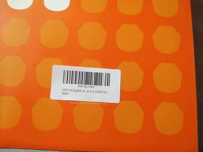 EHEYCIGA Washable Dog Beds for Large Dogs Grey(36 x 27)