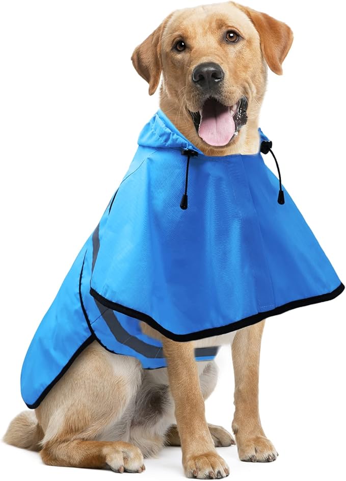 Candofly Dog Raincoat Hooded Poncho