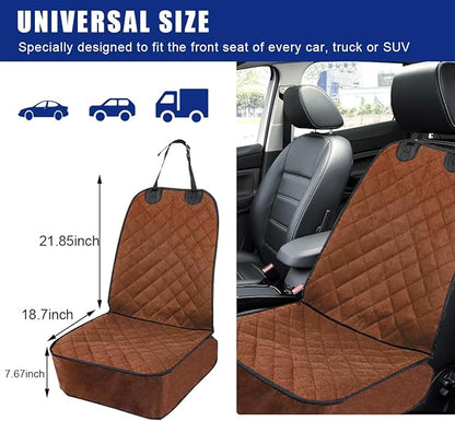 Ziciner Car Front Seat Dog Cover 600D Waterproof