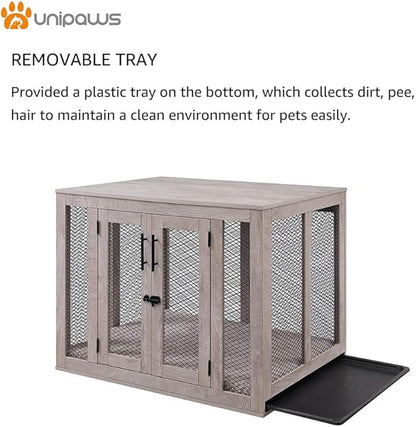 unipaws Large Dog Crate Furniture 70 lbs