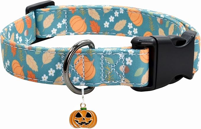 Halloween Pumpkins Dog Collar with Cute Pendant