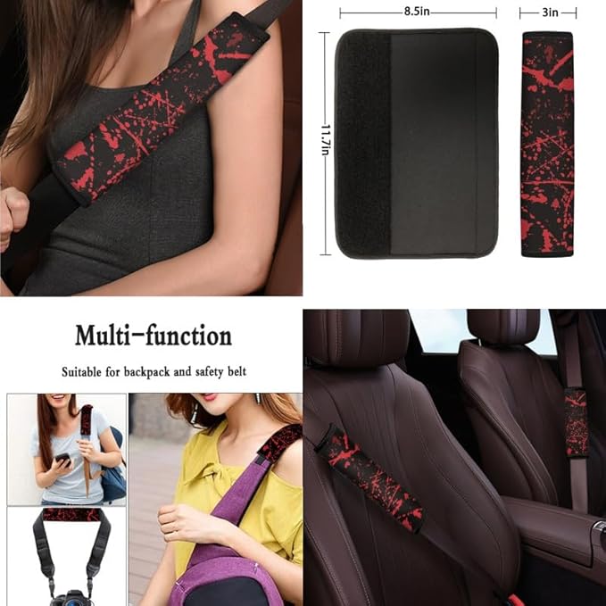Red Halloween Bloodstain 13 PCS Car Seat Cover
