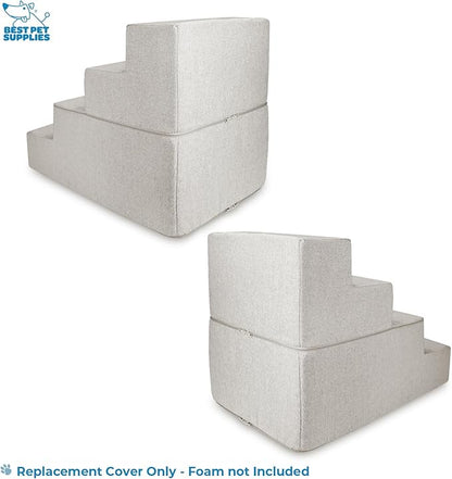 Best Pet Supplies Portable Foldable Foam Pet Stairs/Steps for Couch 4-Step (H: 22")