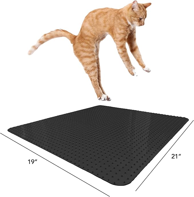 RESILIA Furniture Protector Pet Deterrent Tiles 21 Inches 19 Inches, 4 Pack