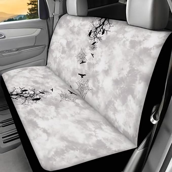 Crow Spider Web Car Seat Covers for Men Womens