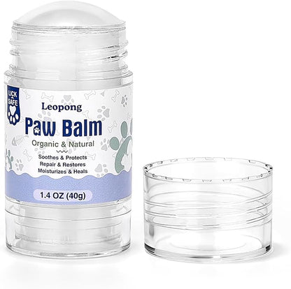 Dog Paw Balm, Moisturizer & Protection for Cracked Dry & Damaged Paws, Nose & Elbows Natural Lick Safe Dog Nose Balm