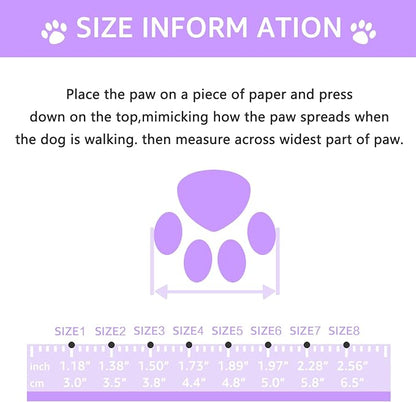 Dog Shoes, Dog Sandals for Hot Pavement Outdoor Dog Boots Non-Slip Waterproof Dog Booties for Summer 4Pcs Dog crocs with Rugged Sole Purple