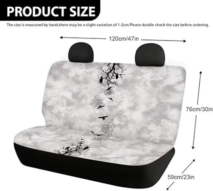 Crow Spider Web Car Seat Covers for Men Womens
