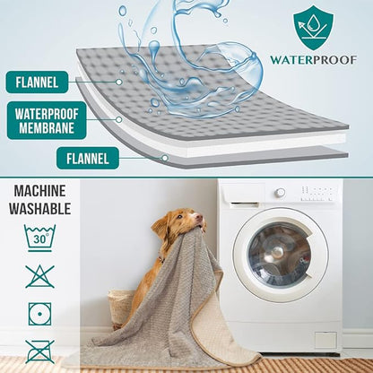 PetAmi Waterproof Dog Blanket 40x60 Taupe