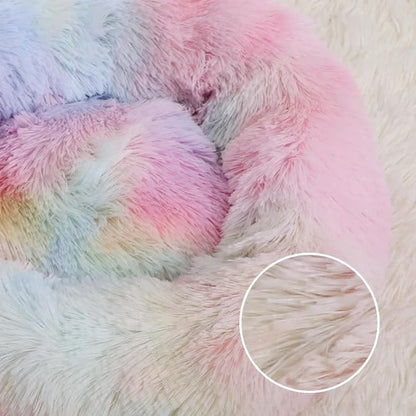 Cat Beds for Indoor Cats 16/20/24 inches, Rainbow,16”)