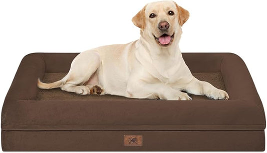 Orthopedic Washable Large Dog Bed: XLarge Dog Bed Bolster Waterproof