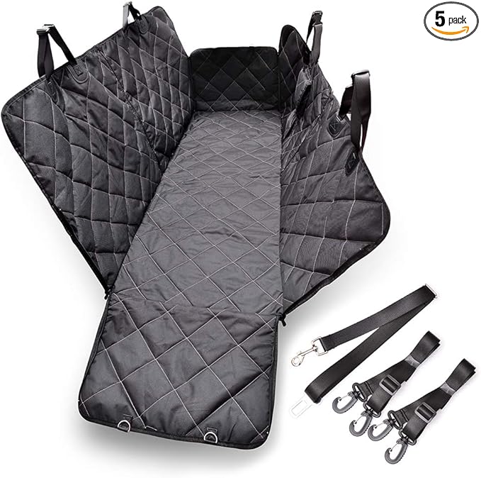 RBSC Home Dog Car Back Seat Cover Waterproof Heavy Duty and Nonslip Car Backseat Cover for Cars