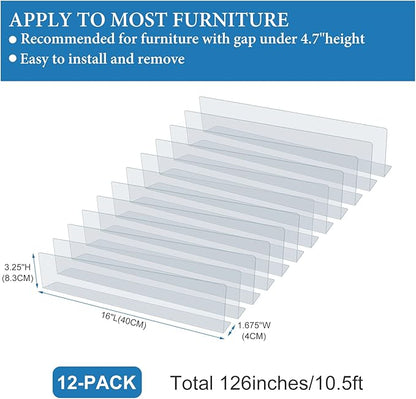 Under Couch Blocker Under Couch Toy Blocker for Under Couch Blocker for Pets 12pack Under Bed Pet Barrier Blockers for Pets