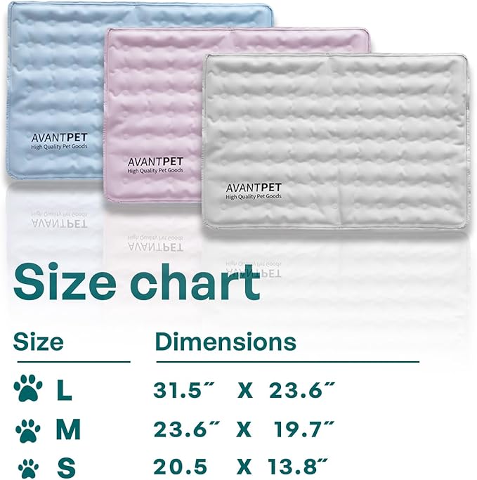 AVANTPET Cool Gel Reversible Comfortable Pet Cooling mat for Cats and Dogs