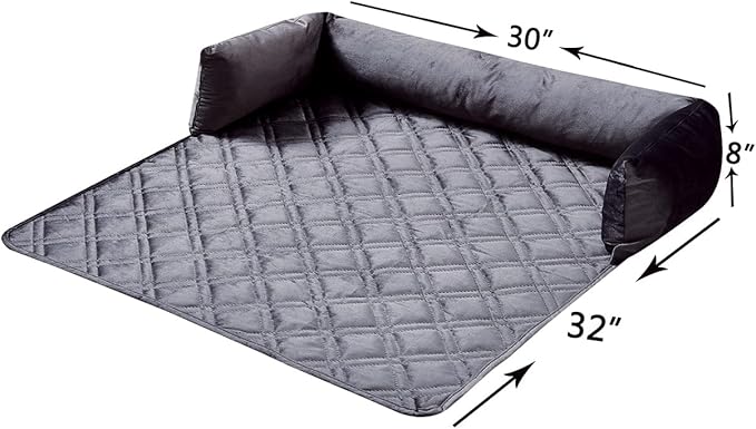 Brilliant Sunshine Premium Grey Silky Velvet Pet Sofa Bed