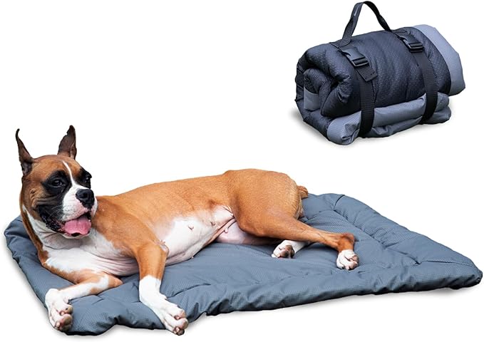 Waterproof Outdoor Dog Bed, Portable Camping Travel Pet Mat, Durable Dog Bed for Indoor and Outdoor(35 X 24 Inches)