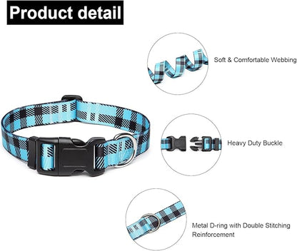 Adjustable Dog Collar with Patterns