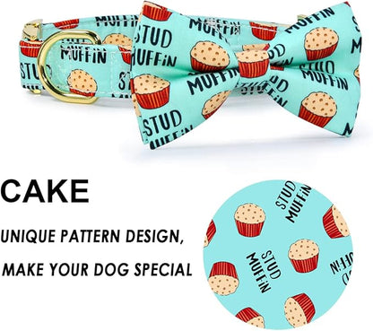 Stud Muffin Dog Bow Tie Dog Collar Accessory